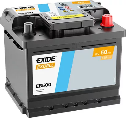 S、M、L Vásároljon Ön is Exide 12V 50Ah 450A Jobb+ akkumulátor EB500